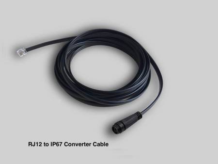 RJ12 to Threaded Waterproof Connector converter cable (ECS-3）