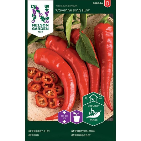 Chilipeppar Cayenne long slim