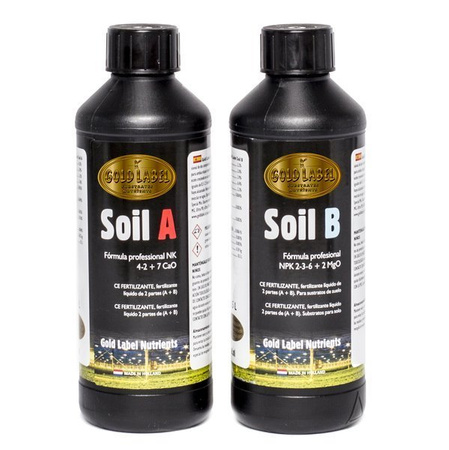 Växtnäring, Gold Label Soil A&B 2x500ml