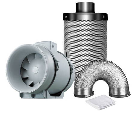 Ventilation kit TT150 520m3/h + Mastercarbo 650m3/h